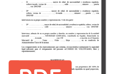 acuerdo de voluntades compraventa sociedad