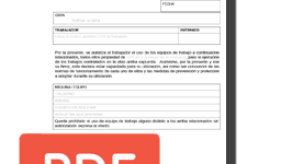 autorización de uso de equipos de trabajo