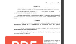 Modelo contrato de arrendamiento de vivienda